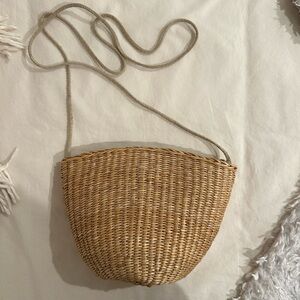 J.Crew Straw Crossbody Bag